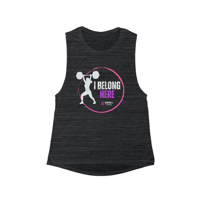 I Belong Here Women's Flowy Scoop Muscle Tank