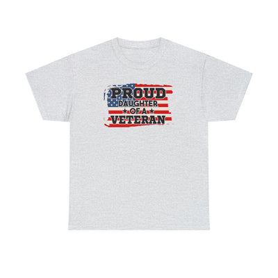 Proud Daughter of a Veteran Unisex Heavy Cotton Tee