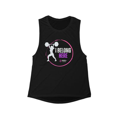 I Belong Here Women's Flowy Scoop Muscle Tank