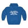 MY AGE IS INAPPROPRIATE FOR MY BEHAVIOR Unisex Heavy Blend™ Hooded Sweatshirt