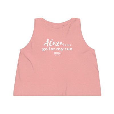 Alexa Go for my run Women's Cropped Tank Top