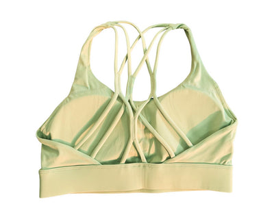 Bernadette Strappy Lime Green Sports Bra