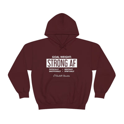 Goal Weight Strong AF Unisex Heavy Blend™ Hooded Sweatshirt