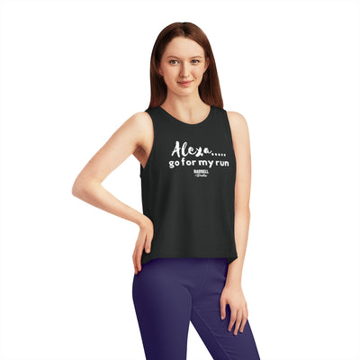 Alexa Go for my run Women's Cropped Tank Top