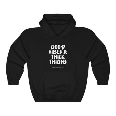 Good Vibes And thick Thighs Unisex Heavy Blend™ Hooded Sweatshirt