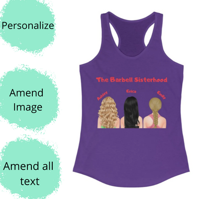 3 Person Customized Tank Top