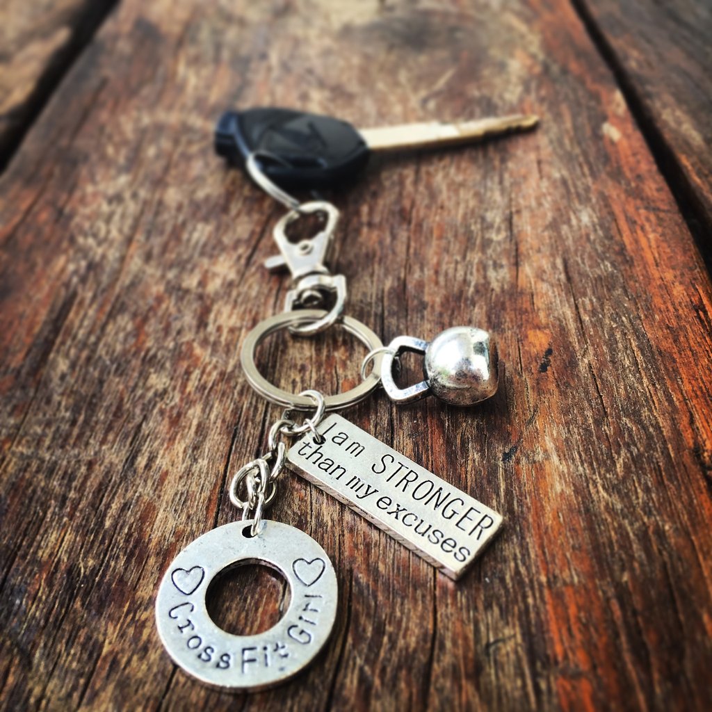 BADASS GIRLS Keychains - Barbell Beauties