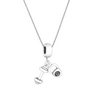 925 Sterling Silver Dumbbell/Kettlebell Necklace