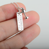 925 Sterling Silver Strong is Beautiful Necklace