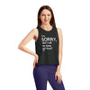 I'M SORRY, DID I ROLL MY EYES OUT LOUD Women's Cropped Tank Top