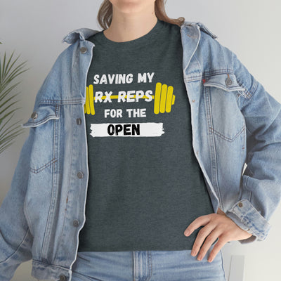SAVING MY RX REP FOR THE OPEN Unisex Heavy Cotton Tee