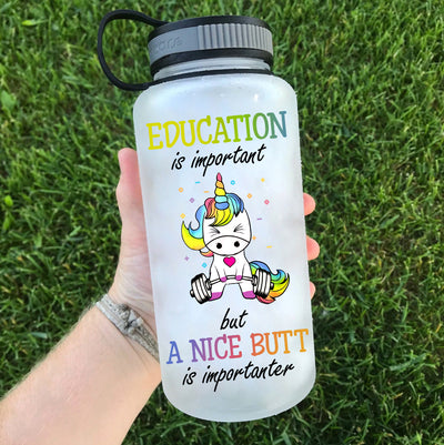 Education is Important Water Bottle