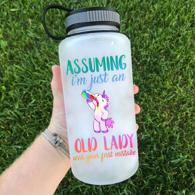Assuming I'm Just An Old Lady Water Bottle