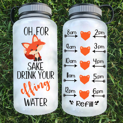 Oh For FOX Sake Water Bottle
