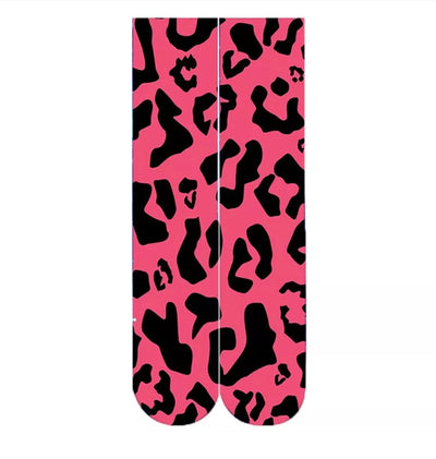 Pink Leopard Socks