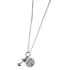 925 Sterling Silver Strong Women/ Dumbbell Necklace