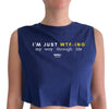 I'M JUST WTF -ING WOMEN'S CROPPED TANK TOP