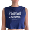 Two Things I like Women's Cropped Tank Top